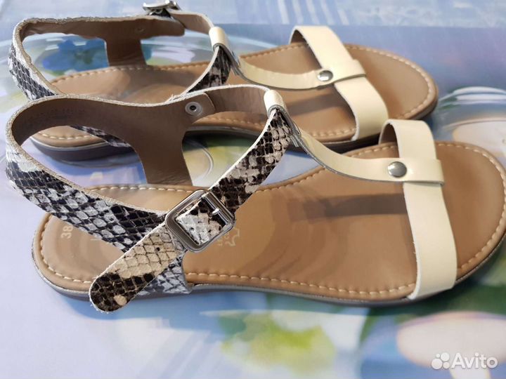 Женские кожаные босоножки Tamaris