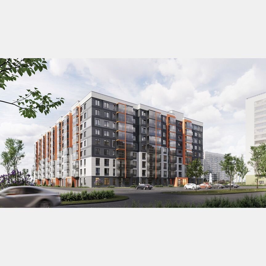 2-к. квартира, 67,8 м², 4/9 эт.