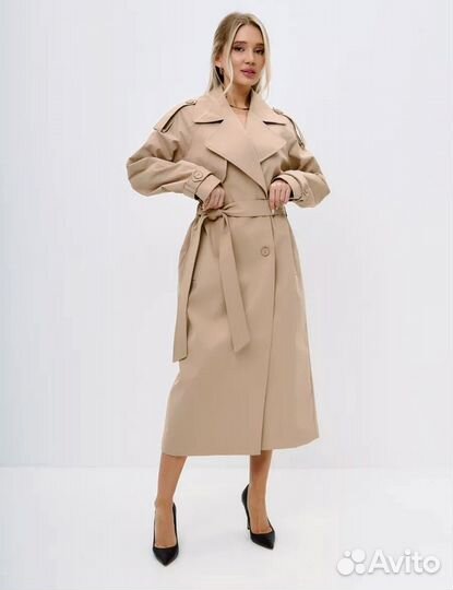Женский утепленный плащ тренч новый 44-46-48