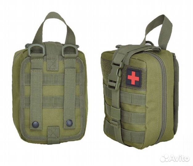 Тактическая аптечка отрывная олива мультикам
