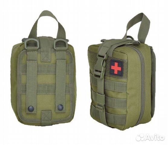 Тактическая аптечка отрывная олива мультикам