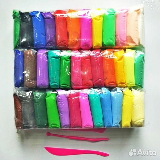 Легкий пластилин 12 цветов