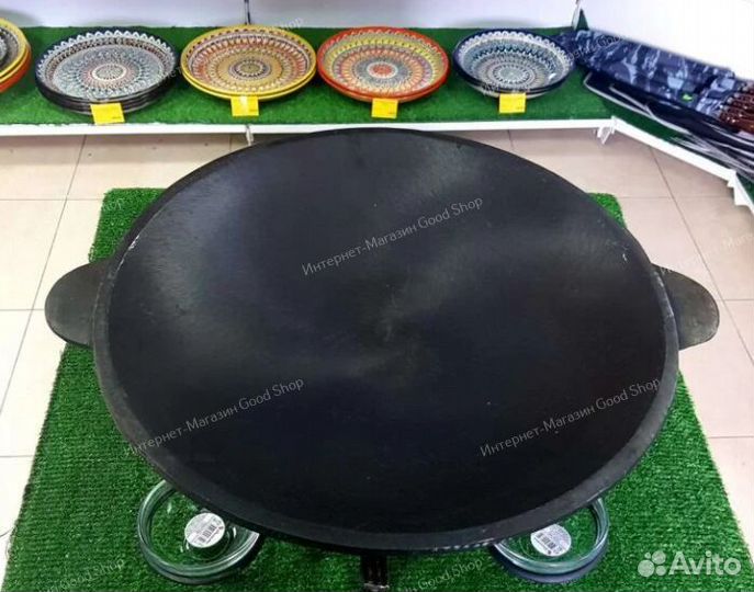 Садж сковорода 400 мм чугунный Узбекистан