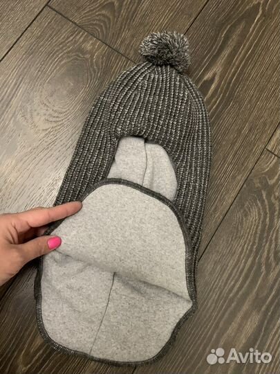 Шапка шлем зимняя