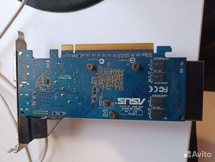 Райзер pci-e видеокарта асус c1017m