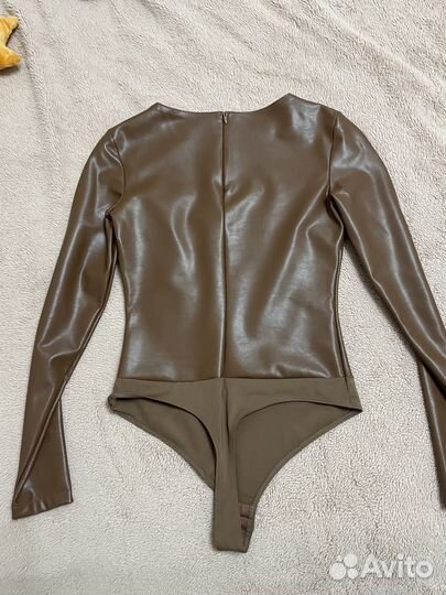 Боди кожаное женское
