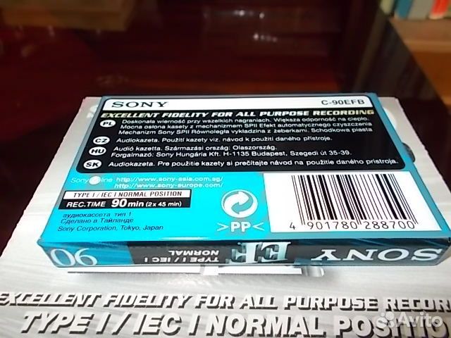 Кассеты Sony EF 90,made in Japan.новые