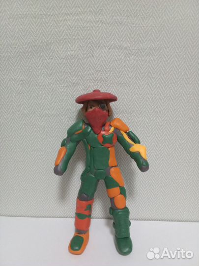 Воин пират из пластилина