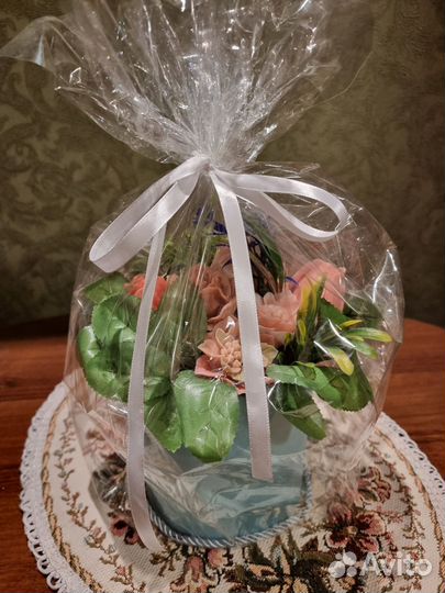Букет цветов из мыла на подарок