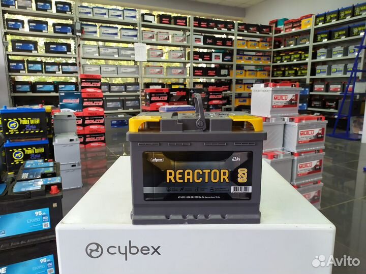 Аккумулятор 62Ач Reactor 660A euro new прямой