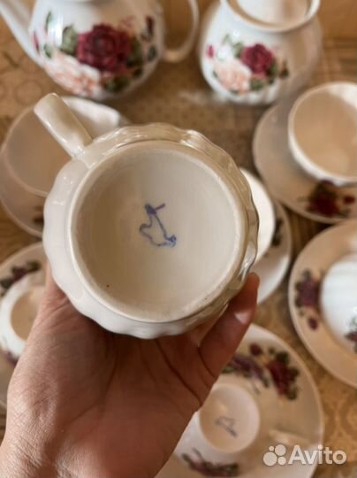 Сервиз чайный Дулево Роза 15 предметов