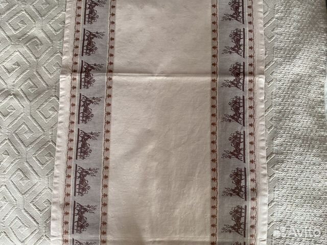 Дорожка новогодняя текстильная на стол хлопковая