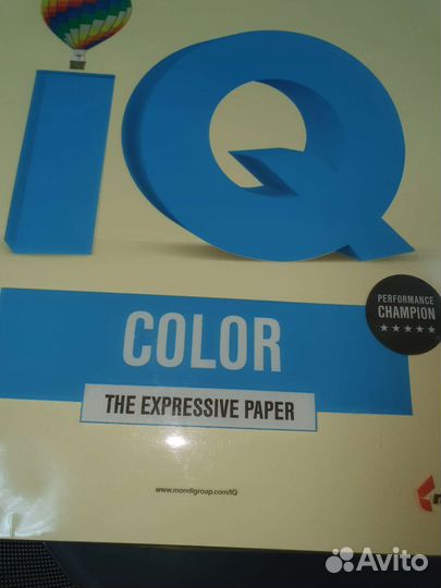 Бумага цветная IQ color, A3 80 г/м2