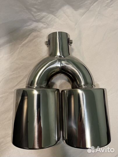 Насадка на глушитель (нержавейка) со скосом