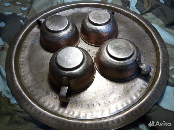 Медный чайный сервиз