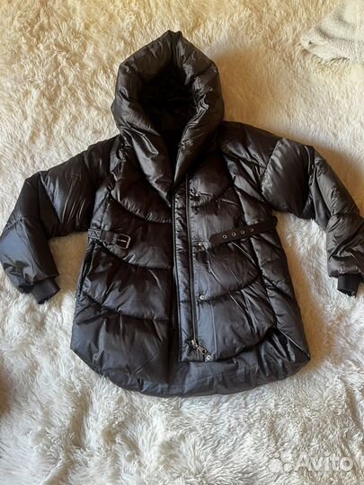 Коричневая куртка женская теплая 42-44