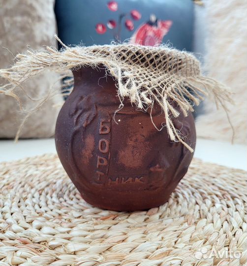 Горшочек глиняный