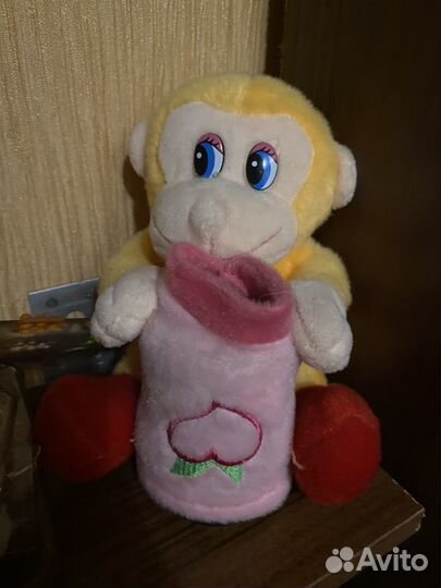 Мягкая копилка обезьянка