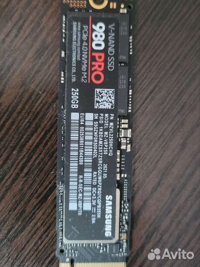 Samsung 980 pro 250gb