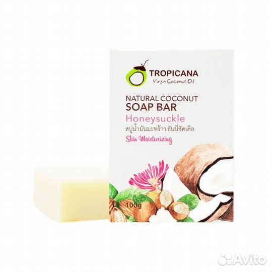 Мыло tropicana кокосовое масло, 100 гр