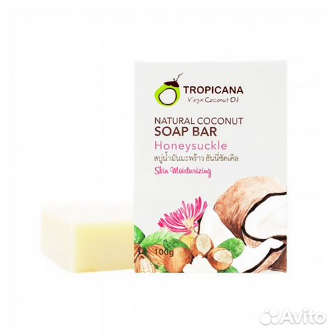 Мыло tropicana кокосовое масло, 100 гр