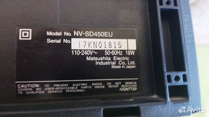 Видеомагнитофон Panasonic NV-SD450EU Япония
