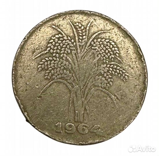 Монета 10 донгов 1964 г., Южный Вьетнам, Мед-ник