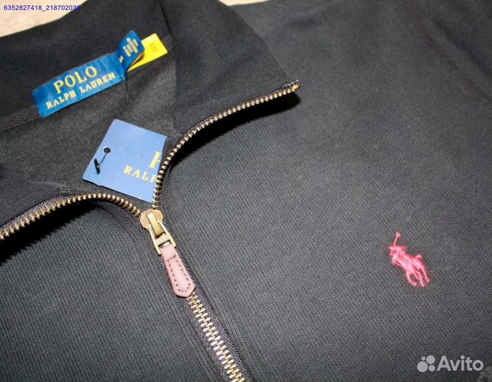 Polo Ralph Lauren джемпер полузамок черный (Арт.42204)