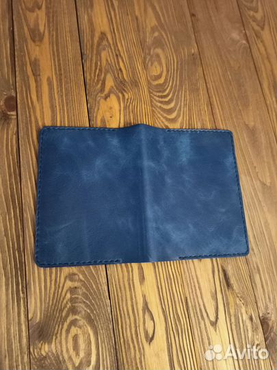 Обложка на паспорт кожаная ручной работы Арт.Ок26