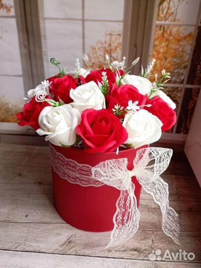 Букет из мыльных пенных роз