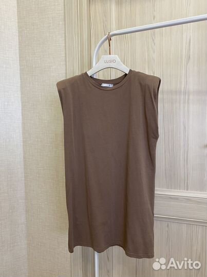 Lefties платье с подплечниками xs