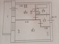 1-к. квартира, 39,5 м², 2/3 эт.