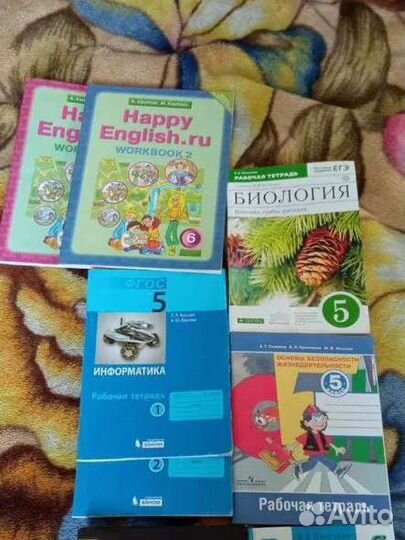 Учебники 5, 6, 9 кл. Рабочие тетради