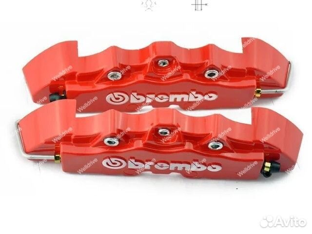 Накладки на суппорта Brembo абс 19см красные