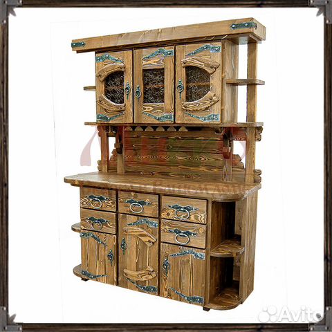 Мебель деревянная из состаренного дерева