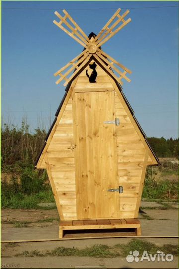 Дачный туалет с лебедем фие 758