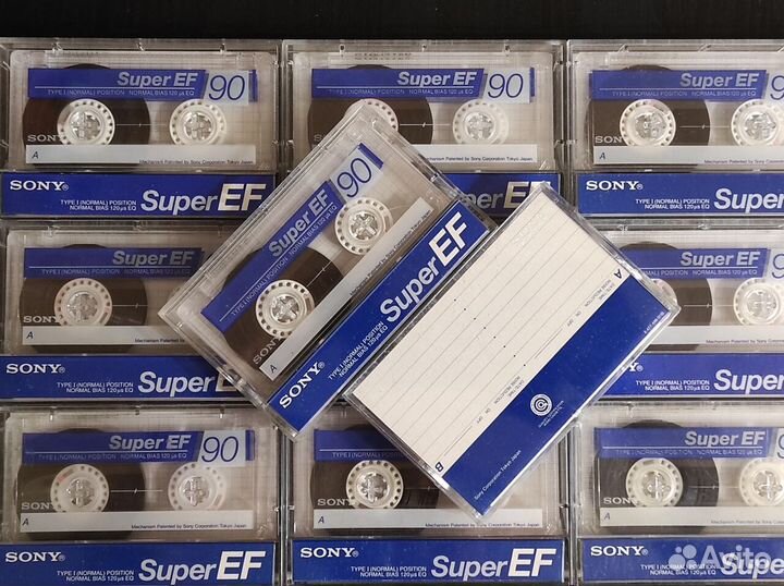 Аудиокассеты Sony Super EF 90 (под запись)