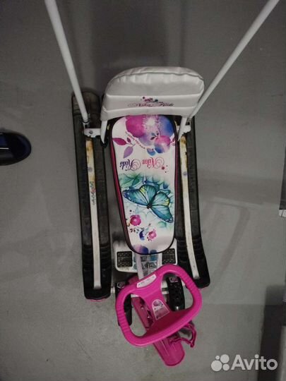 Детский снегокат с колесами б/у