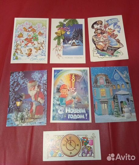 Открытки новогодние СССР