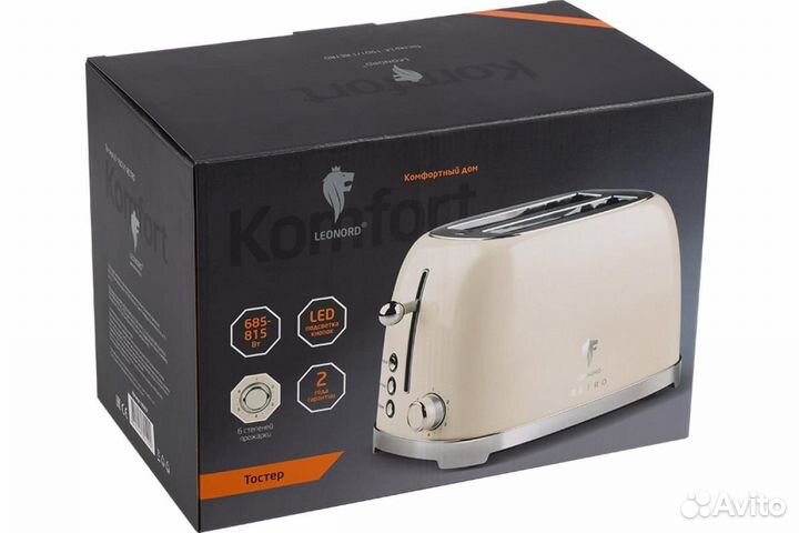 Тостер Leonord LE-1901/1 retro бежевый