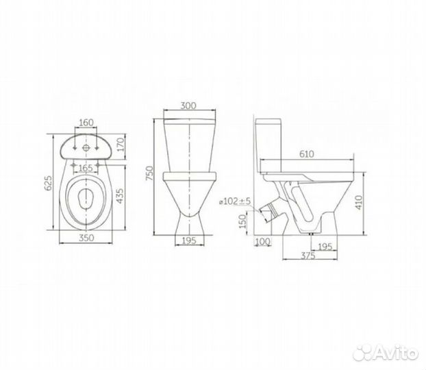Унитаз-компакт Rosa 