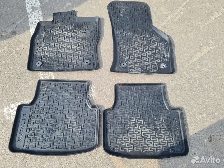 Коврики салон и багажник шкода октавия а7