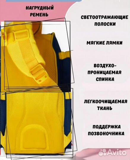 Школьный рюкзак с анатомической спинкой