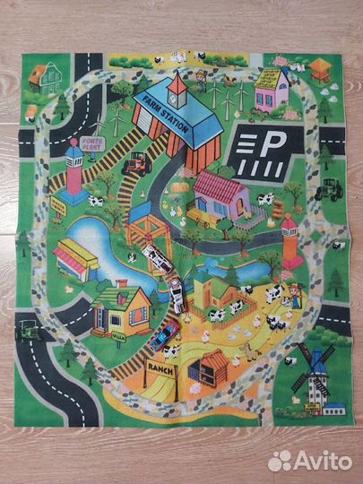 Коврик с машинками