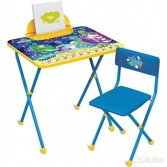 Комплект (стол+стул мягкий) 3-7 лет, разные цвета