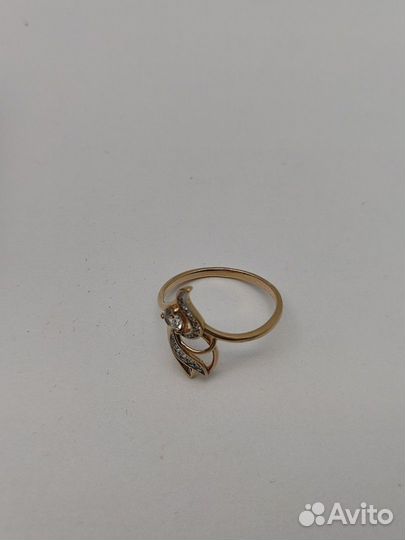 Е.Ц. Кольцо с камнями, золото 585, id 60699