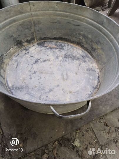 Корыто оцинкованное овальное