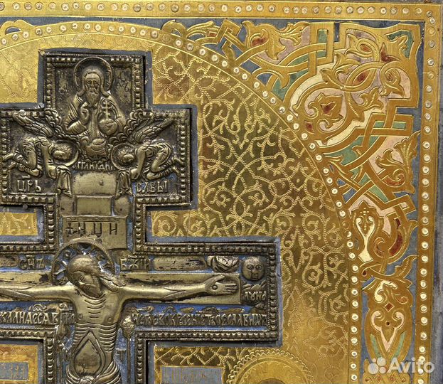 Икона Распятие Христово Золото Размер