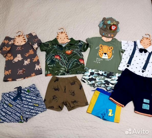 На доставке вещей на мальчика 80-86