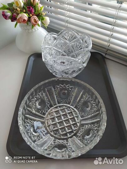 Набор салатников. Хрусталь